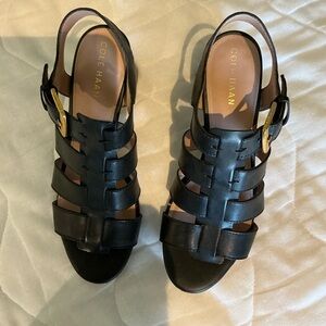 Cole Haan Women's Black Strappy Sandals